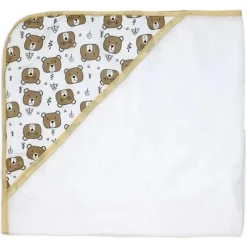 Rose Textiles - 3 Toalhas com Capuz C/ 5 Toalhas de Rosto, Urso Online