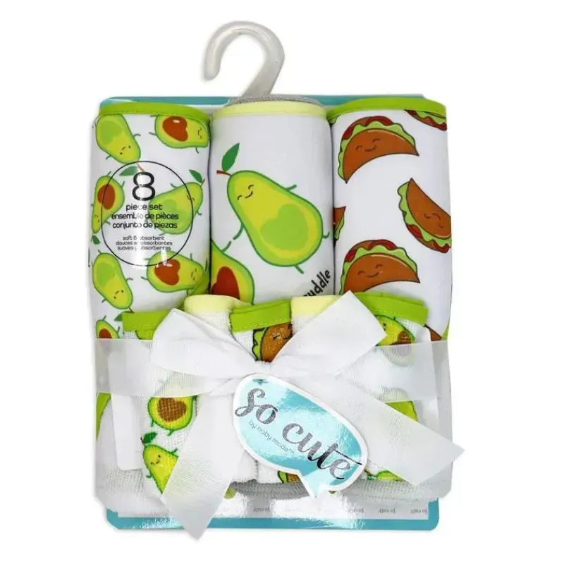 rose_textiles___toalhas_c_SKUU37KVPKm_0.webp Rose Textiles - 3 Toalhas com Capuz C/ 5 Toalhas de Rosto, Avocuddle Verde Sale