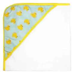 Rose Textiles - 3 toalhas com capuz com 5 toalhas de rosto, Aqua Duckies Online