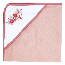Rose Textiles - 3 Toalhas com Capuz com 5 Toalhas de Rosto, Buquê Rosa Clearance
