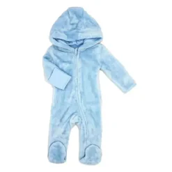 Rose Textiles - Baby Boys Fleece Pramsuit Blue Outlet