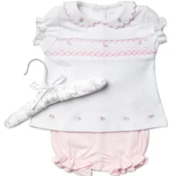 Rose Textiles - Baby Girl Girls Short Set, Pink Floral Hot