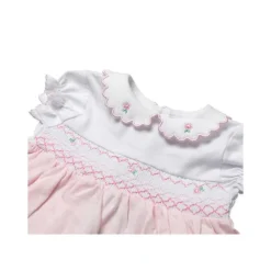 Rose Textiles - Baby Girls Dress Set, Pink Floral Sale