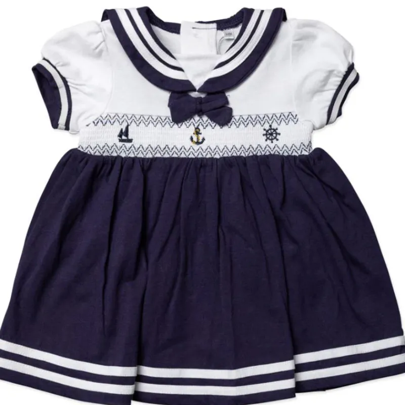 rose_textiles__baby_girls_SKUH9ZsHdfl_2.webp Rose Textiles - Baby Girls Dress Set, Navy Nautical Sale