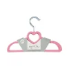 Rose Textiles - Baby Velvet Hangers - Pink Heart 10 unidades Outlet
