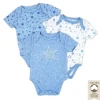 Rose Textiles - Body 100% Orgânico 3 Pk, Azul Clearance