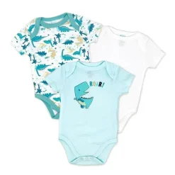 Rose Textiles - Body para menino com 3 unidades, Dino Sale