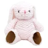 Rose Textiles - Brinquedo de pelúcia com sulcos, coelho rosa Outlet
