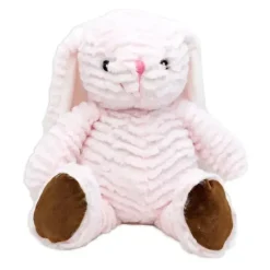 Rose Textiles - Brinquedo de pelúcia com sulcos, coelho rosa Outlet