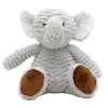 Rose Textiles - Brinquedo de pelúcia com sulcos, elefante cinza Outlet