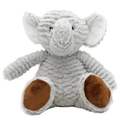 Rose Textiles - Brinquedo de pelúcia com sulcos, elefante cinza Outlet