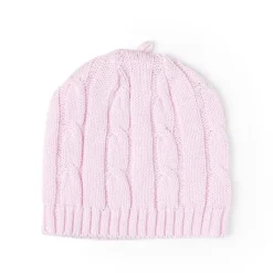 Rose Textiles - Cable Knit Hat, Pink Online