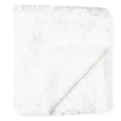 Rose Textiles - Cobertor de pelúcia encaracolado, branco Sale