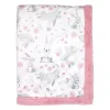 Rose Textiles - Cobertor de vison de 2 camadas, coelho rosa Best