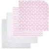 Rose Textiles - Cobertor de recebimento 4Pk Estrelas rosa Online