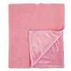 Rose Textiles - Cobertor de malha de vison rosa para bebê Sale