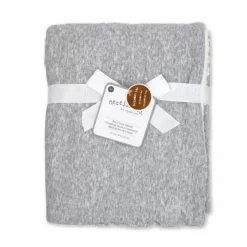 Rose Textiles - Cobertor Sherpa Urze Cinza Outlet