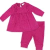 Rose Textiles - Conjunto de 2 calças para bebês meninas, urze fúcsia Sale