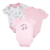 Rose Textiles - Conjunto de body feminino com 3 unidades, coelhinhos Discount