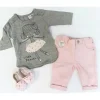 Rose Textiles - conjunto de sapatos com 3 peças, bailarina New