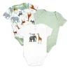 Rose Textiles - Conjunto de body neutro com 3 unidades, Safari Best