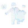 Rose Textiles - Conjunto de bolsa de malha 5Pk Baby Boy Star Best