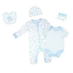 Rose Textiles - Conjunto de bolsa de malha 5Pk Baby Boy Star Best