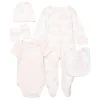 Rose Textiles - Conjunto de 5 unidades de elefante rosa para bebê menina Clearance