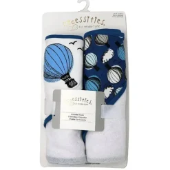 Rose Textiles - Conjunto de 2 toalhas com capuz, balão de ar quente New