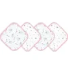 Rose Textiles - Conjunto de toalhas de banho de 4 peças - Elefante rosa e balão Hot