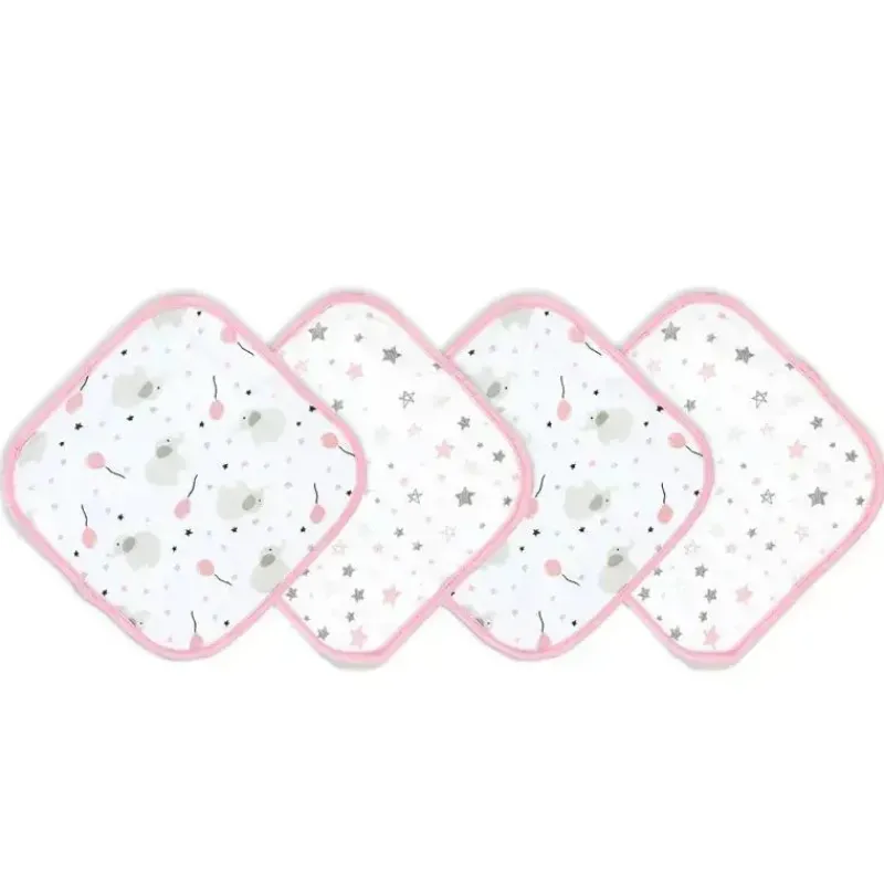 rose_textiles__conjunto_d_SKUf7rH8sQf_0.webp Rose Textiles - Conjunto de toalhas de banho de 4 peças - Elefante rosa e balão Hot