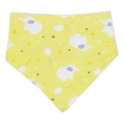 Rose Textiles - Conjunto de 5 babadores e meias, elefante amarelo Best