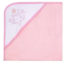 Rose Textiles - Conjunto de 2 toalhas com capuz, estrelas rosa Online