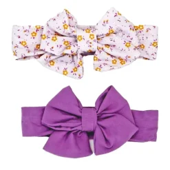 Rose Textiles - Conjunto de 3 peças de faixa de cabeça e meia, floral lilás Outlet