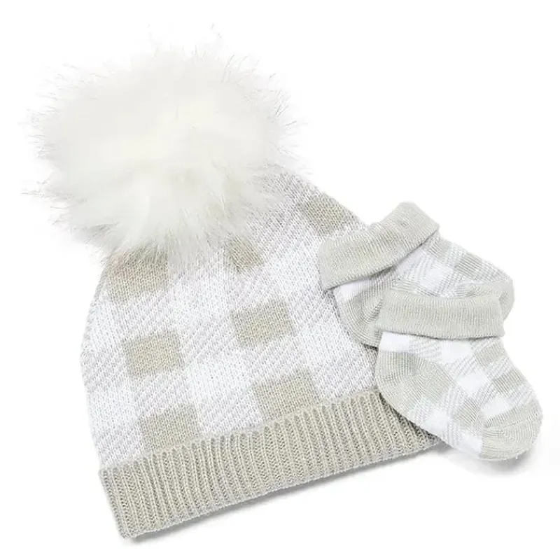 rose_textiles__gorro_e_sa_SKUxu2Xwsxx_0.webp Rose Textiles - gorro e sapatilha de pele sintética xadrez cinza búfalo Sale