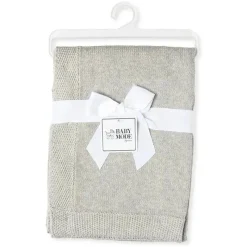 Rose Textiles - Manta de malha com borda, cinza Outlet
