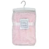Rose Textiles - Manta de Pelúcia Ridged, Rosa New