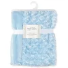 Rose Textiles - Manta de pelúcia encaracolada, azul Best
