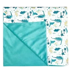 Rose Textiles - Manta de vison de 2 camadas, dinossauro Sale