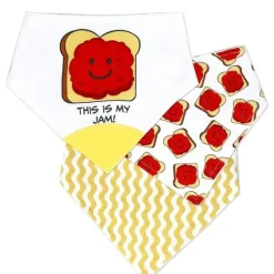 Rose Textiles - Pacote de 3 babadores bandana, This Is My Jam Best