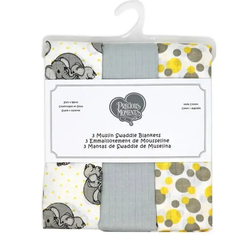 rose_textiles__pacote_de__SKUzNKyT6Be_1.webp Rose Textiles - Pacote de 3 mantas de musselina, amarelo elefante Clearance