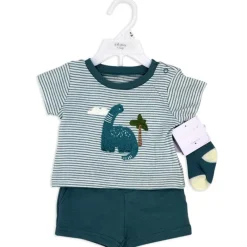 Rose Textiles - 3Pk Baby Boys Short Set, Dinosaur Sale