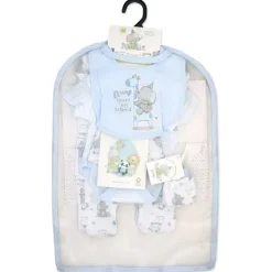 Rose Textiles - 6Pk Baby Boy Gift Set, Flump The Elephant Blue New