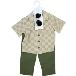 Rose Textiles - 3Pk Baby Boy Pant Set, Green Checker Best