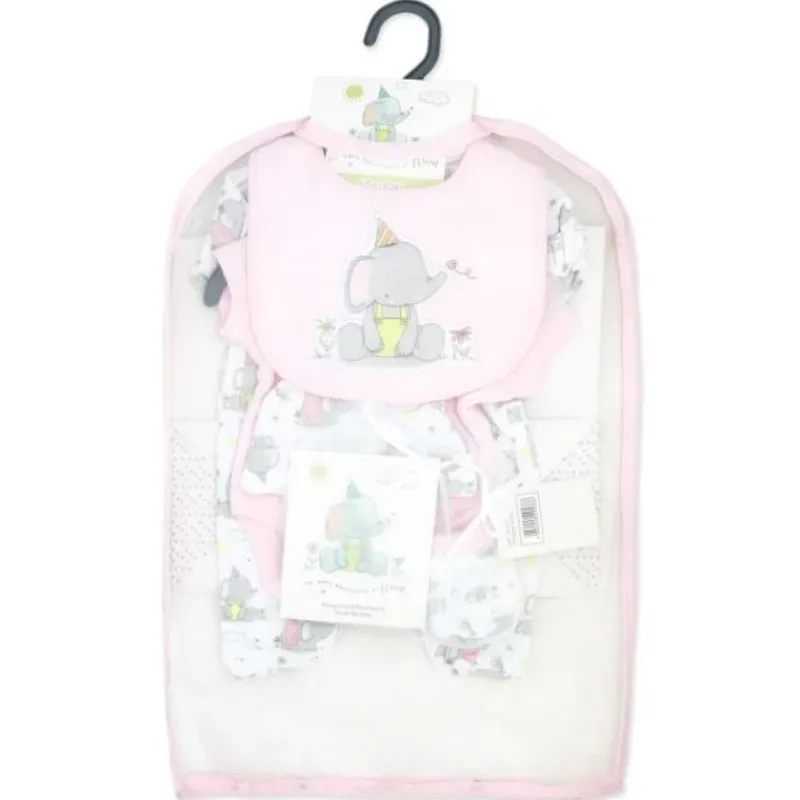 rose_textiles__pk_baby_gi_SKUQYtf70d7_1.webp Rose Textiles - 6Pk Baby Girl Gift Set, Flump The Elephant Pink Hot