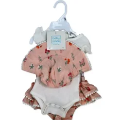Rose Textiles - 3Pk Baby Girls Skort Set, Happiest With You Pink Hot