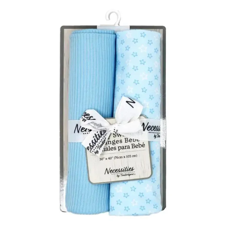 rose_textiles__pk_blue_st_SKULy8Q9Gu2_1.webp Rose Textiles - 2Pk Blue Star Knit Swaddle Hot