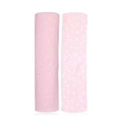 Rose Textiles - 2Pk Faixas de Malha Floral Rosa Fashion