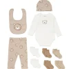 Rose Textiles - 10Pk Neutral Socks Hanging Sets, Beige Bear Online