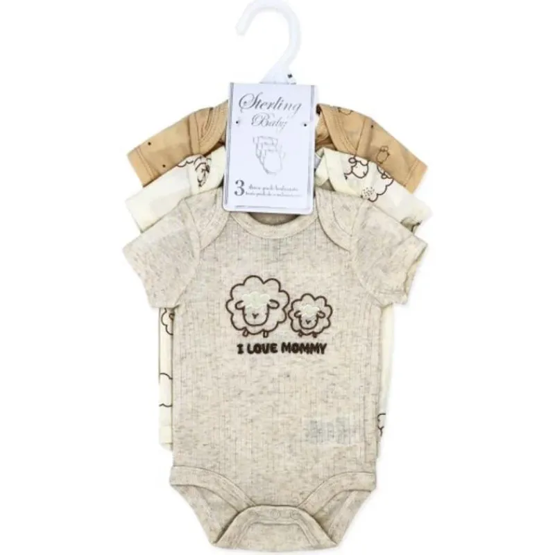 rose_textiles__pk_neutral_SKUc1Ycs55j_1.webp Rose Textiles - 3Pk Neutral Bodysuit Set I Love Mommy Sale